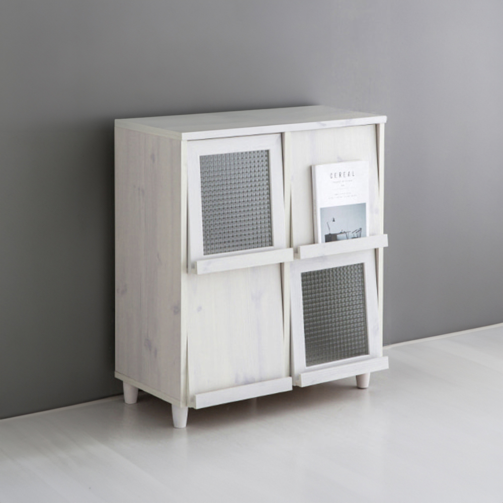 필몬 수납장 4문 9380 810x400x920mm, 2단, 화이트파인베니어 9594.0309 - 상세 이미지 2