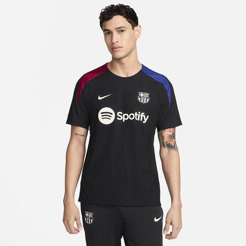 FC 바르셀로나 2024/25 스트라이크 엘리트 나이키 Dri-FIT ADV 남성용 반팔 축구 저지 FN9258-011 black/Noble Red/Deep Royal Blue... 