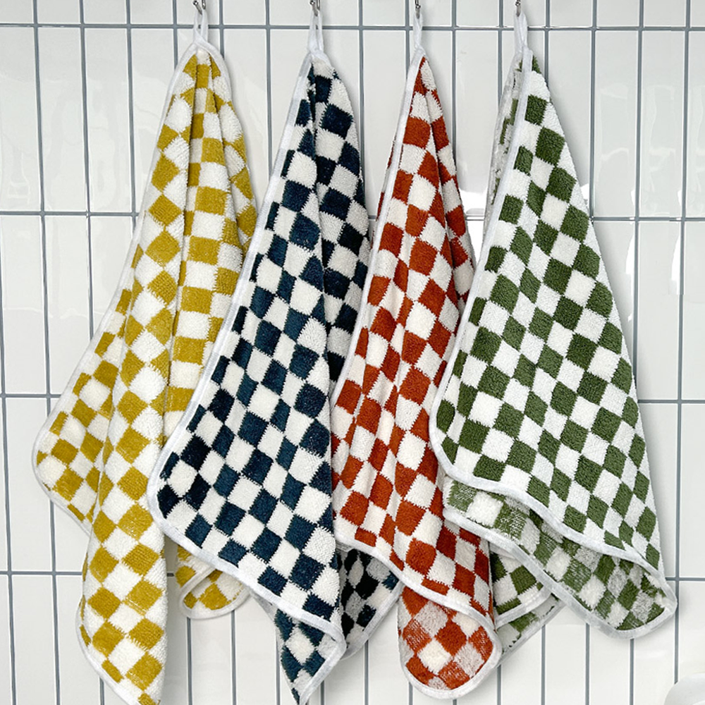 주방 고리수건 답례품 주방핸드타올 체크보드