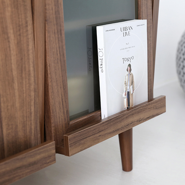 필몬 TV거실장 3문 58160 1600x400x580mm, 미들브라운 0036. 9802