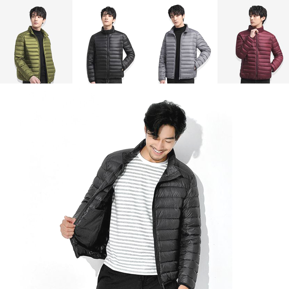 남성 초경량 숏패딩 간절기 남자 방수 슬림 가벼운 보온 패딩