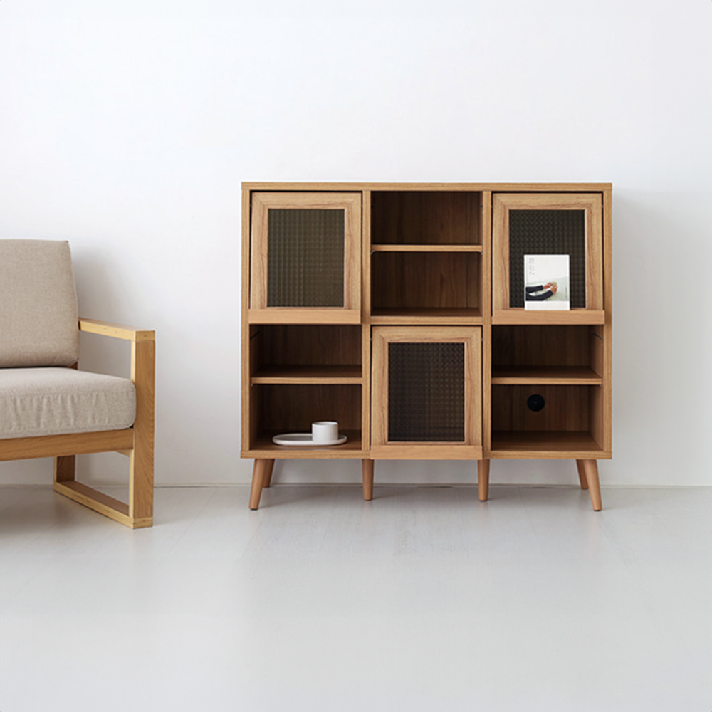 필몬 콘솔수납장 3문 PUM100110F 1085x390x975mm, 2단, 캄포어베니어 5845.9481