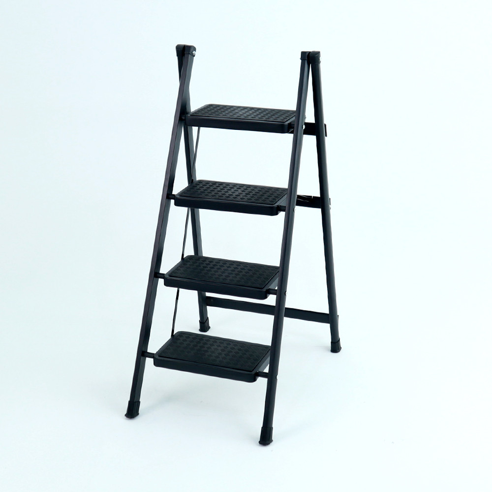 핫버튼 2단 사다리 광폭 작업 발판 가정용 접이식 주방 휴대용 간이 소형