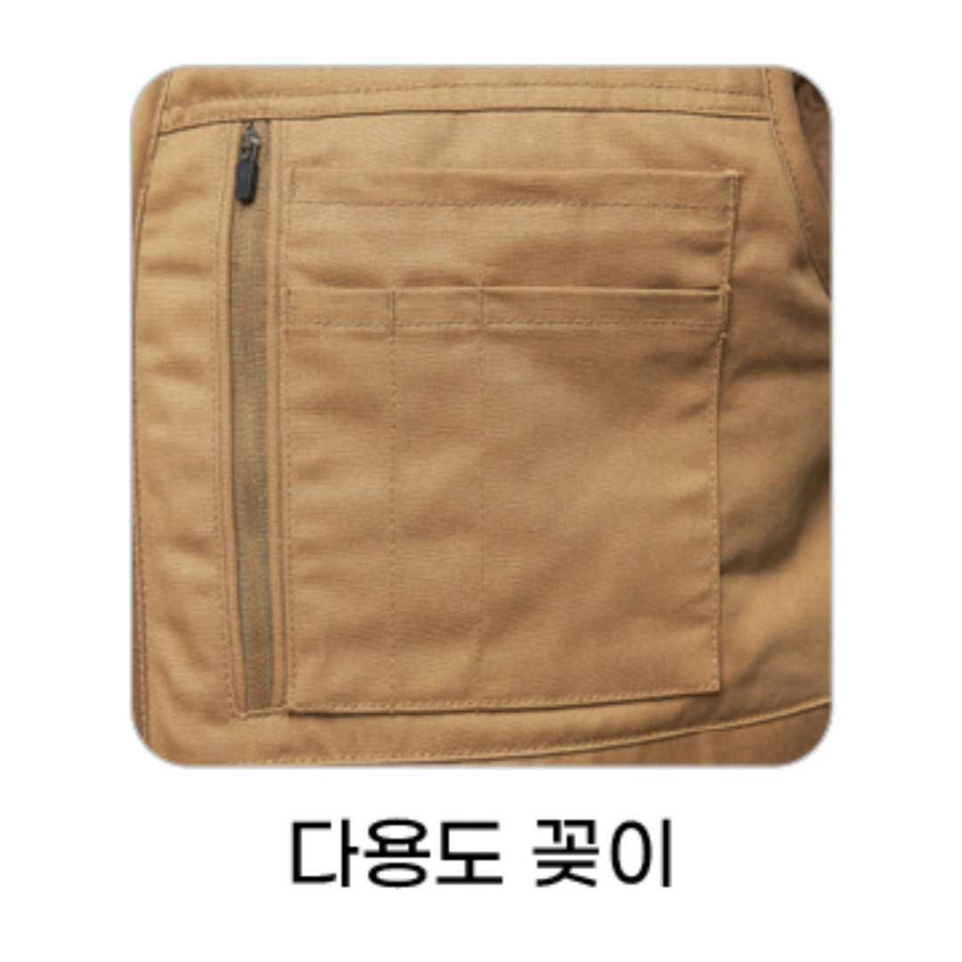 티뷰크 TC-501 네이비 TBUC 면 작업복 건설 현장 내구성 좋은 작업 조끼 워크웨어 - 상세 이미지 4