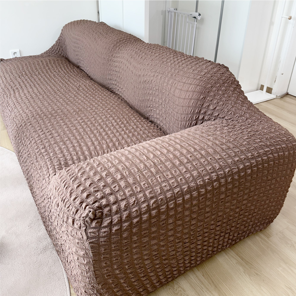 크로플핏스판 고탄력 가죽 쇼파커버 5인용 제작 만들기 천커버 리폼 커버링 4인