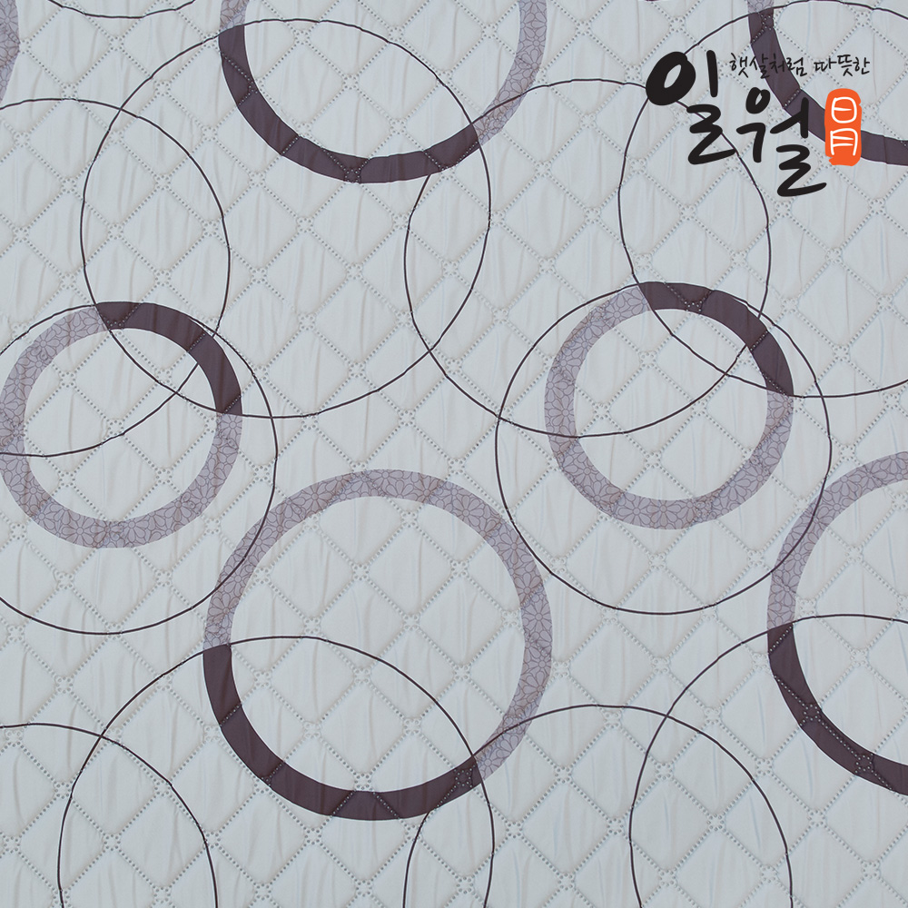 일월 전기매트 동그라미 워셔블 탄소 카본매트 전기장판 싱글