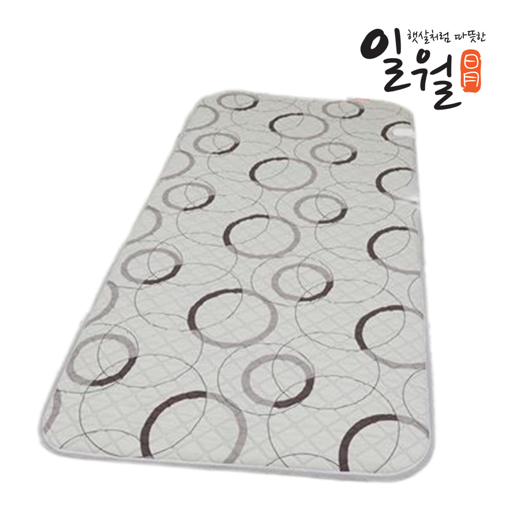 일월 전기매트 동그라미 워셔블 탄소 카본매트 전기장판 싱글