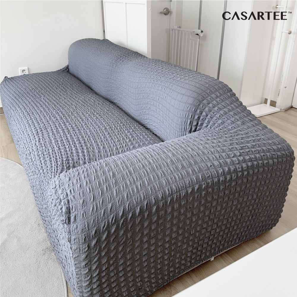 크로플핏스판 고탄력 가죽 쇼파커버 5인용 제작 만들기 천커버 리폼 커버링 4인