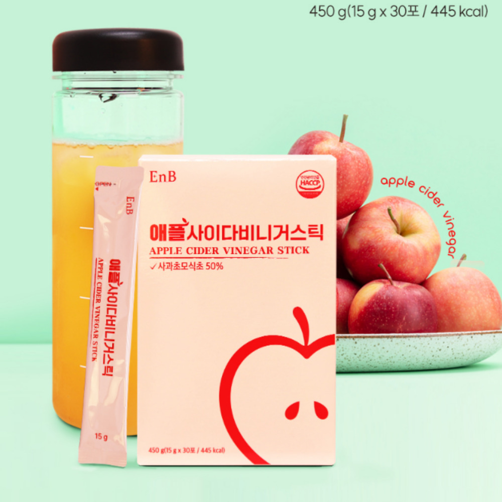 EnB 애사비 애플사이다비니거 스틱 15ml 30포 사과 초모 식초 애사비효능 - 상세 이미지 3