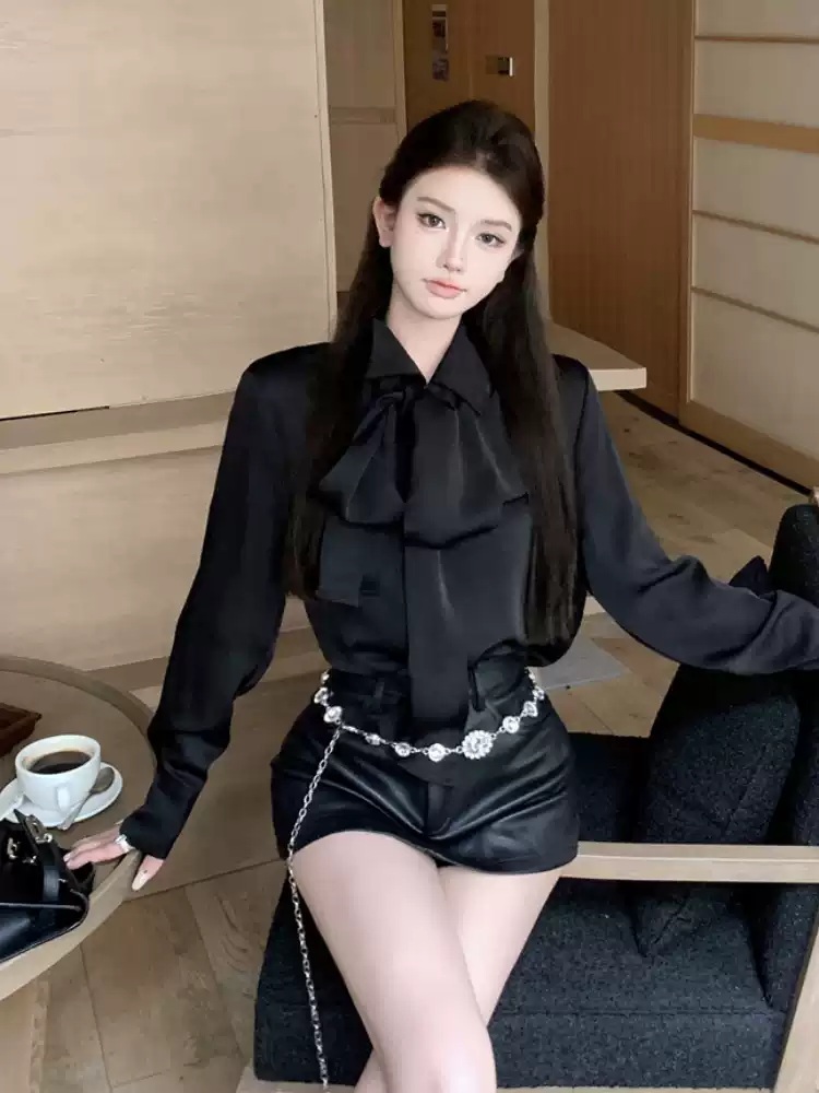 수지맞은 우리 122화 함은정 블라우스 셔츠 진수지 타이 프렌치 의상 옷 패션 - 상세 이미지 4