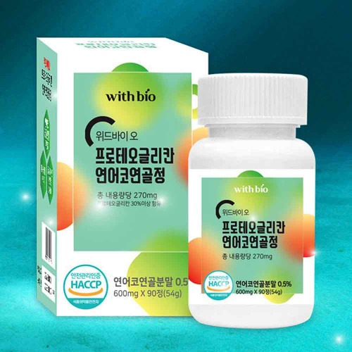 프로테오글리칸 연어코연골분말_100% 피쉬콜라겐_600mg 90정 식약처인증 - 메인 이미지