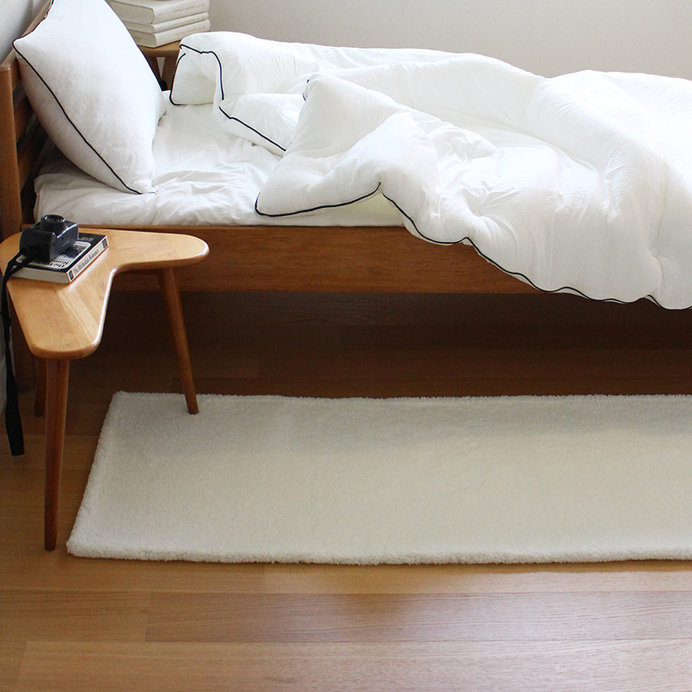 브로브로 마시멜로 따뜻한 겨울 온감 러그 거실 카페트 아이보리, 사각 200x265