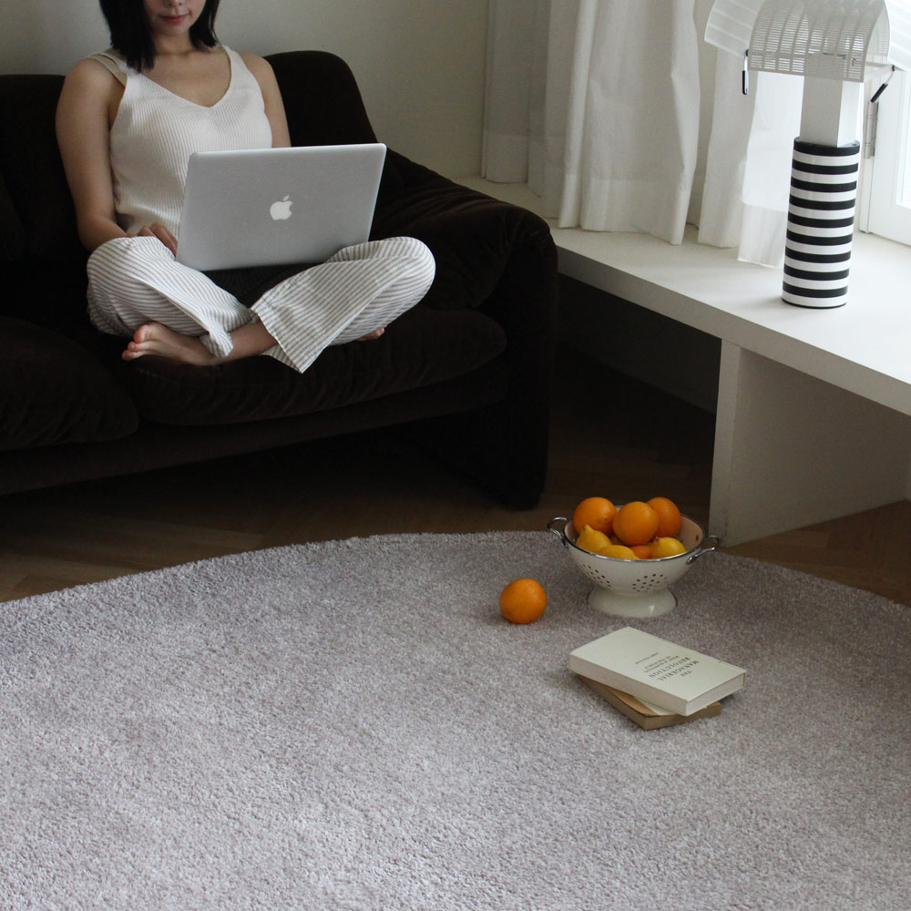 브로브로 마시멜로 따뜻한 겨울 온감 러그 거실 카페트 아이보리, 사각 200x265