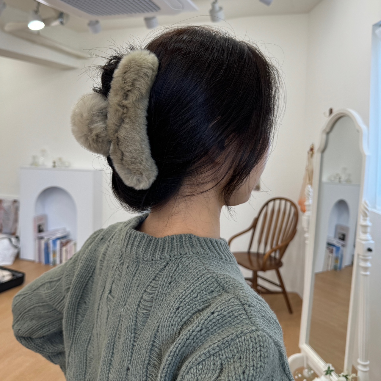 빅헤어집게핀 토끼털집게핀 반묶음헤어 올림머리스타일 헤어핀추천