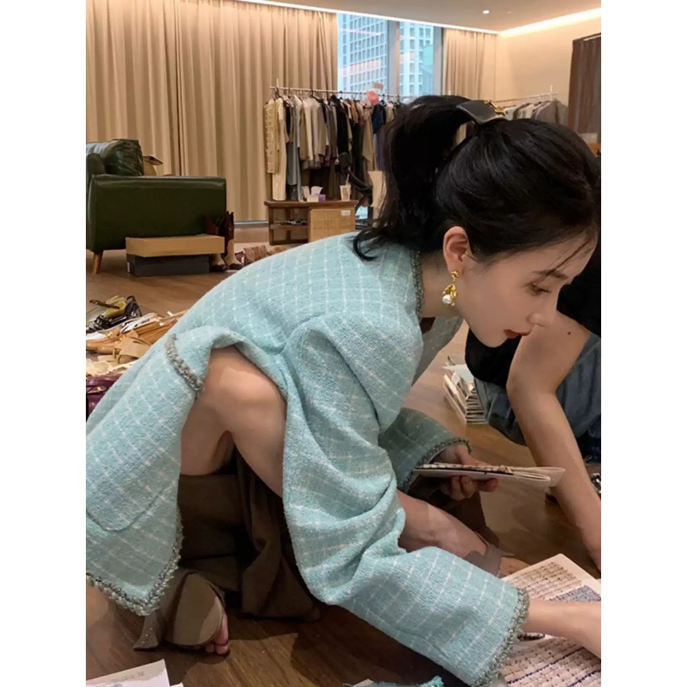 손해보기싫어서 12화 신민아 코트 자켓 손해영 체크 프렌치 의상 옷 패션 - 상세 이미지 5