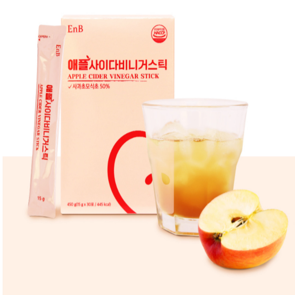 EnB 애사비 애플사이다비니거 스틱 15ml 30포 사과 초모 식초 애사비효능 - 상세 이미지 2