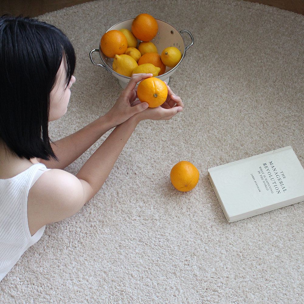 브로브로 마시멜로 따뜻한 겨울 온감 러그 거실 카페트 아이보리, 사각 200x265