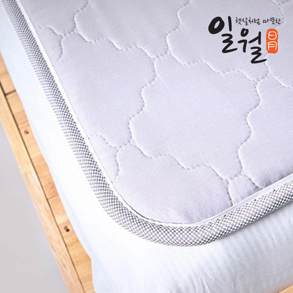 일월 무동력 100% 프리미엄 순면토퍼 전기 온수매트 싱글 - 상세 이미지 2