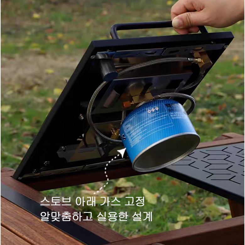 igt테이블 캠핑 알루미늄 경량 접이식 버너 테이블 이미지 6