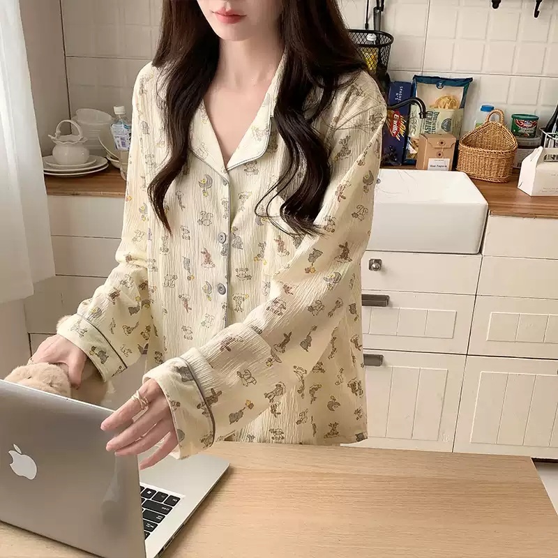 손해보기싫어서 12화 한지현 잠옷 홈웨어 남자연 파자마 긴소매 의상 옷 패션 - 상세 이미지 5