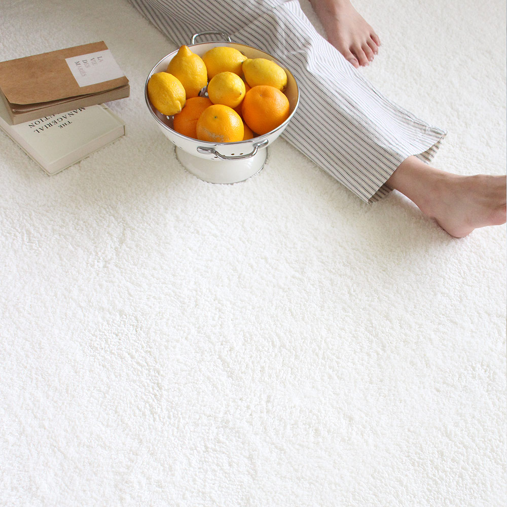 브로브로 마시멜로 따뜻한 겨울 온감 러그 거실 카페트 아이보리, 사각 200x265