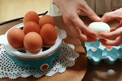 계란찜기 반숙 계란삶는기계 2단 에그쿠커 옐로우 미니 고구마 멀티쿠커 판매처 상세 정보 이미지 2