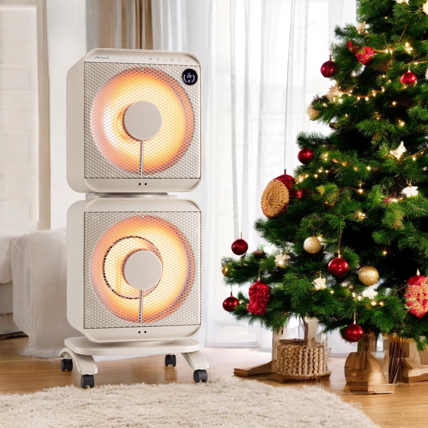 신일 히터 욕실 난방기 난방기구 화장실 온열기 에코히터 전기난로 하이라이트 2구 SEH-F1500HLB