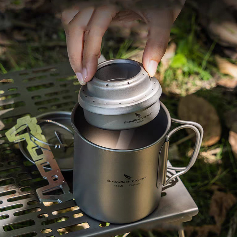 대륙의 스노우피크 티타늄 알콜스토브 41g 초경량 백패킹 알콜버너