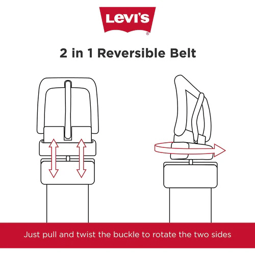 리바이스 캐주얼 벨트 남녀 공용 양면 11LV020004
