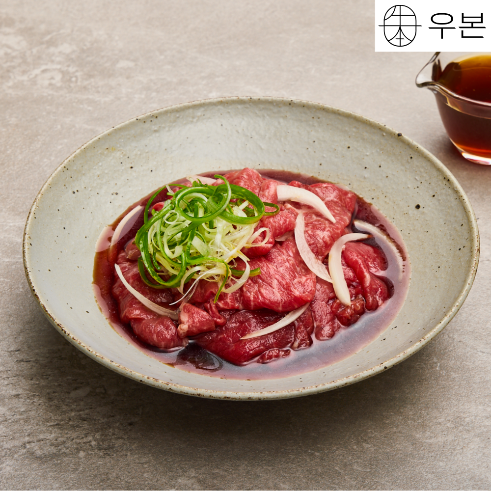 우본 한우 간장 앙념 소불고기 전골 500g 캠핑음식 밀키트 이미지 2