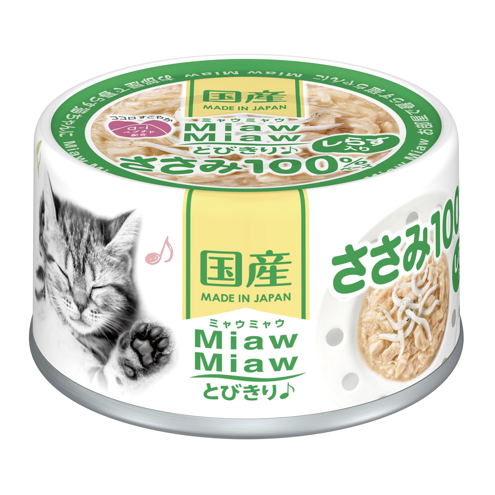 아이시아 먀우먀우 토비키리 고양이캔 고양이 습식캔 치어 닭가슴살, 60g, 1개 - 메인 이미지