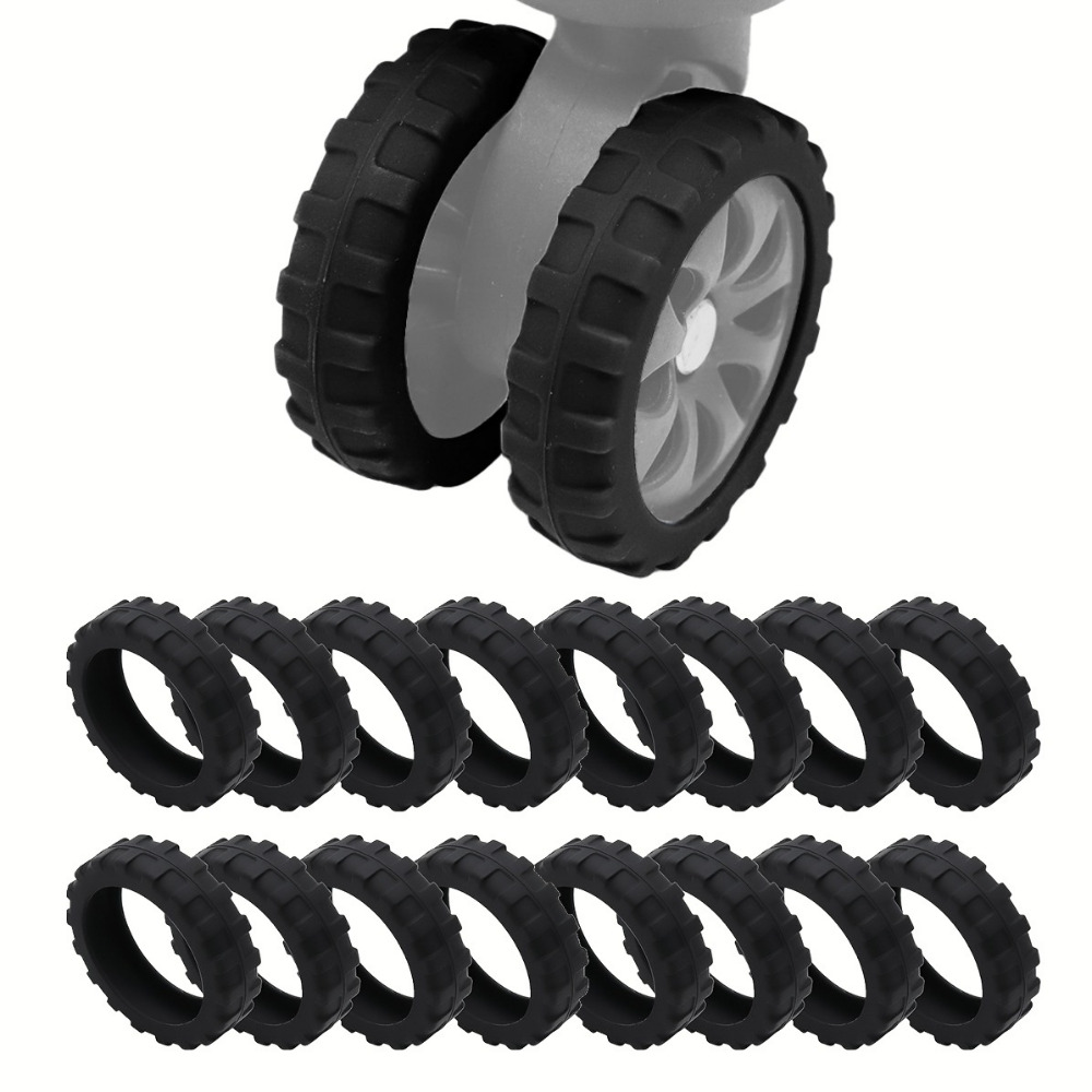 캐리어 바퀴커버 16개 케이스 슈즈 덮개 소음 충격방지 - 상품 이미지