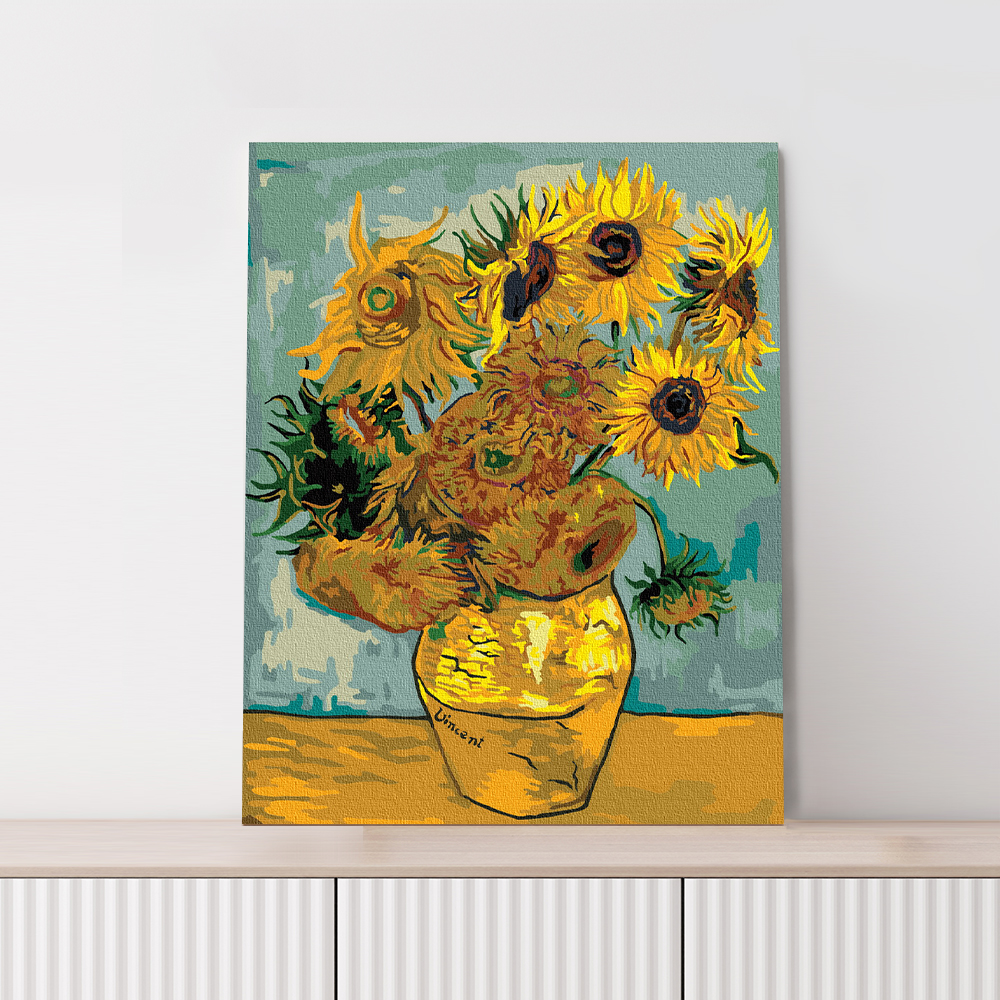 명화그리기 특대형 유화 그림 풍경화 감성 취미 그리기세트 DIY 바다빛 튤립 60x75