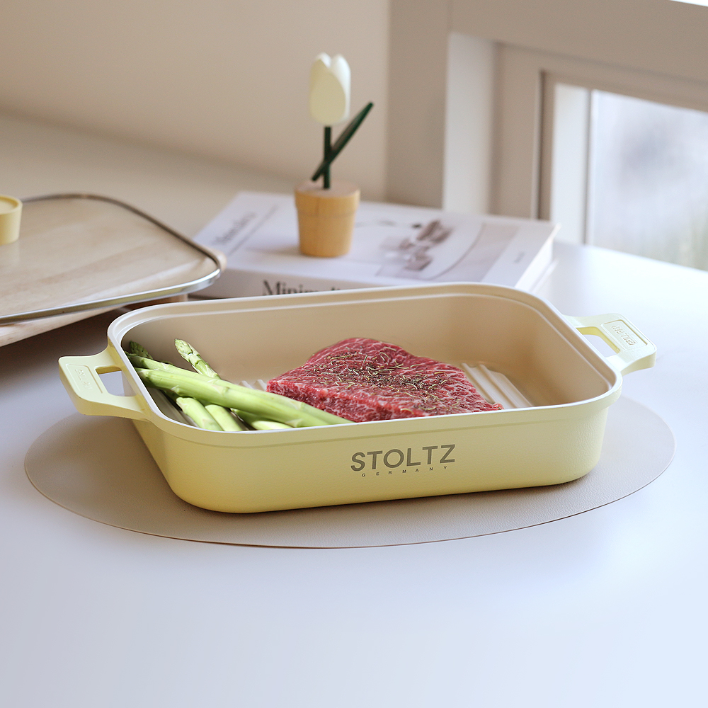 STOLTZ 슈톨츠 머랭 쿡웨어 IH 그릴팬 30cm 국내생산 통주물 구이팬 - 상세 이미지 2