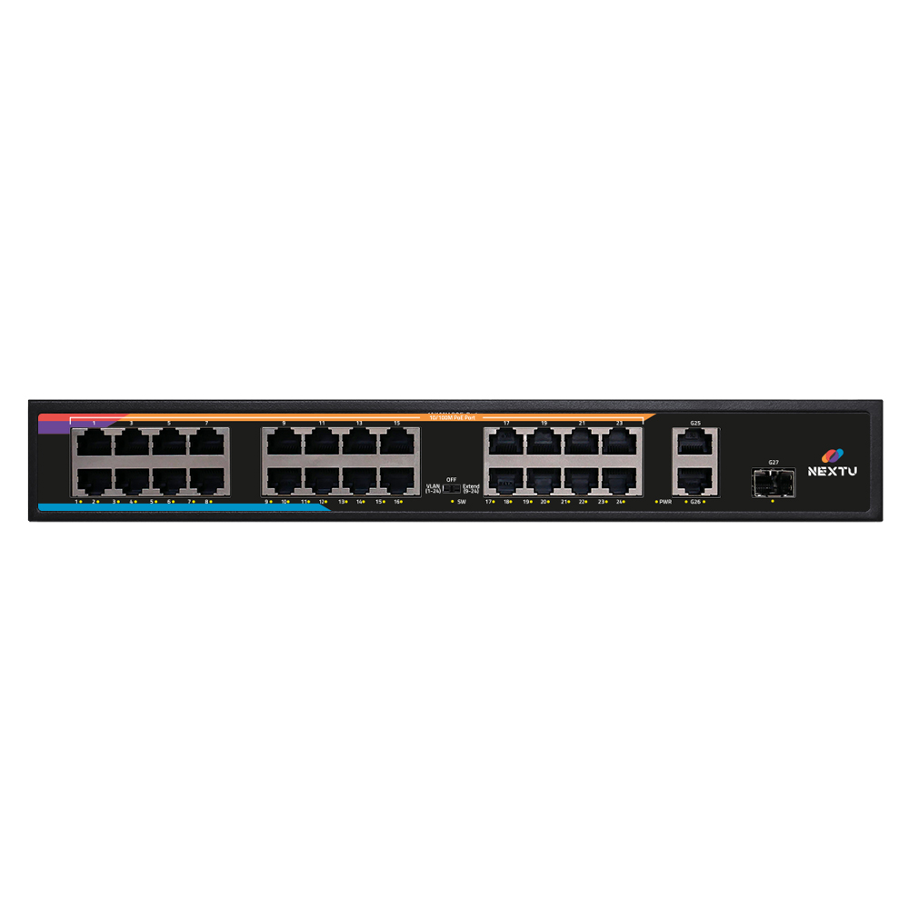 10/100 Mbps 24포트 2TP 1SFP 기가 POE스위치 300W NEXT POE327SFP-TP - 상세 이미지 4
