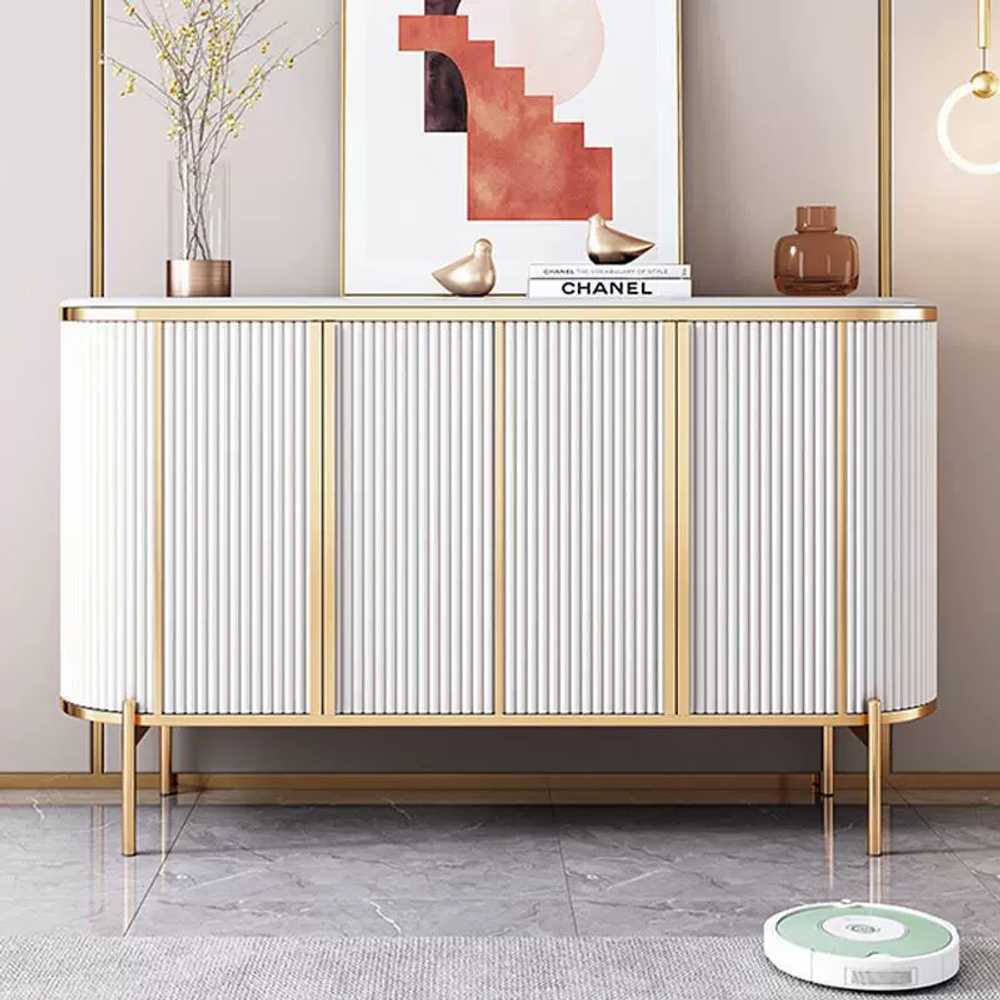 템바보드 수납장 라운드 대리석 정리함 현관 캐비닛 100x30cm - 상세 이미지 4
