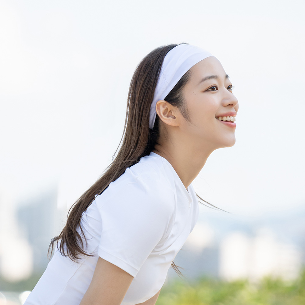 두께 조절 스포츠 헤어밴드 운동 러닝 테니스 등산 남자 여자 땀흡수 쿨 머리띠 디베코 - 상세 이미지 5