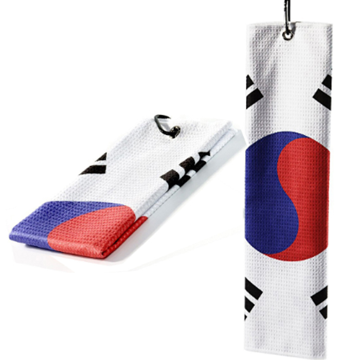 국가대표 태극기 스포츠타월 속건타올 지도 나라사랑 극세사 수건 - 상품 이미지