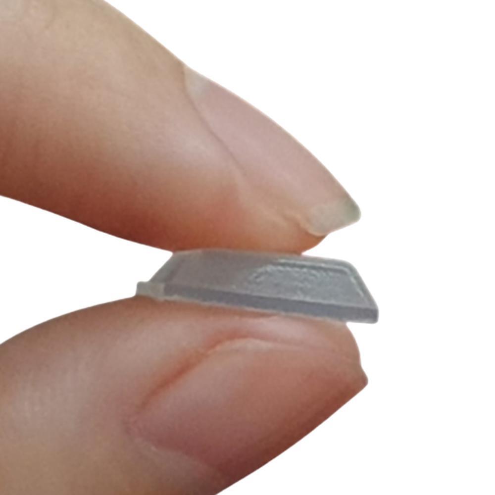 미끄럼방지 실리콘 스티커 소음방지 쿠션스티커 12.7X3mm 미니 사각 가구문쾅 투명범폰
