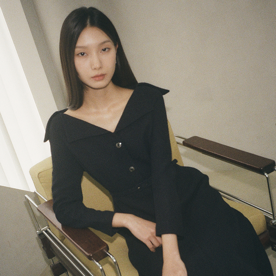 [강별 착용] VICTORIA tweed flared dress - 상세 이미지 4