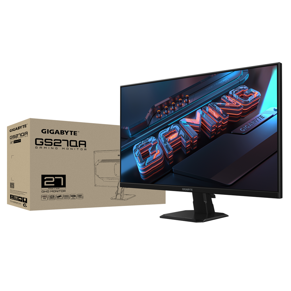 GIGABYTE GS27QA HDR FAST IPS QHD 144Hz 리얼 180Hz 게이밍 모니터 68cm(27인치) 상품 이미지