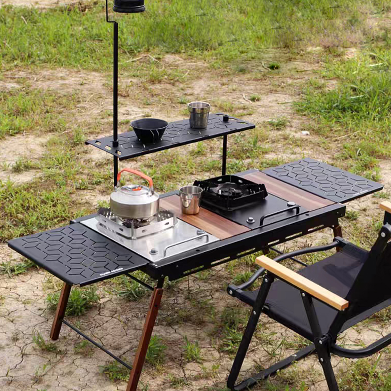 캠핑 IGT 테이블 접이식 폴딩 원버너플레이트 높이조절 확장