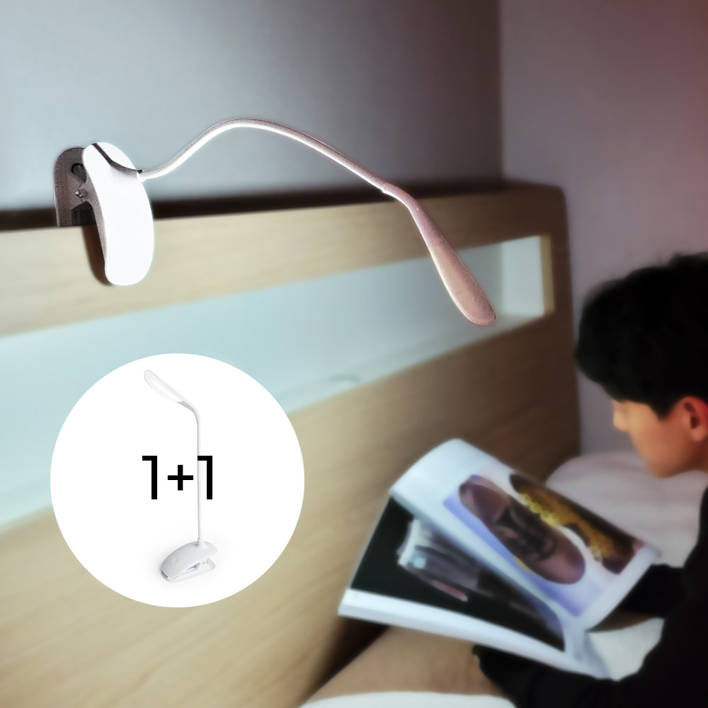 [1+1] 클립스탠드 무선 침대독서등 책상스탠드 LED