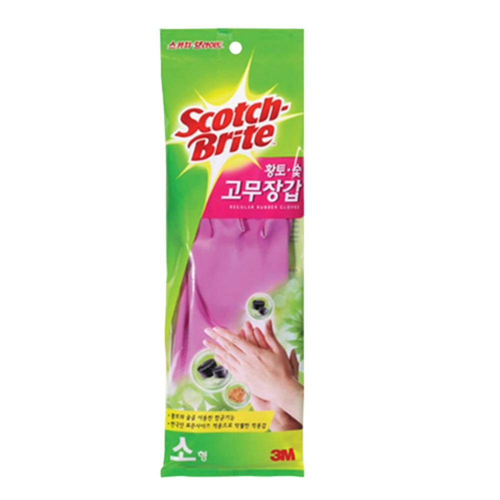 황토숯 라텍스 고무장갑 김장장갑 10매입 소형, 1개