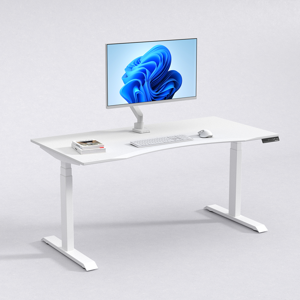 루나랩 모션 데스크 높이조절 스탠딩 높낮이조절 전동 책상 듀얼모터 LITE 1200 블랙 커브