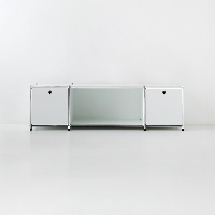 심플리 1x3 수납장 2문 BC014 1525mmx400mmx445mm, 1단, 화이트 8149.8712 - 메인 이미지