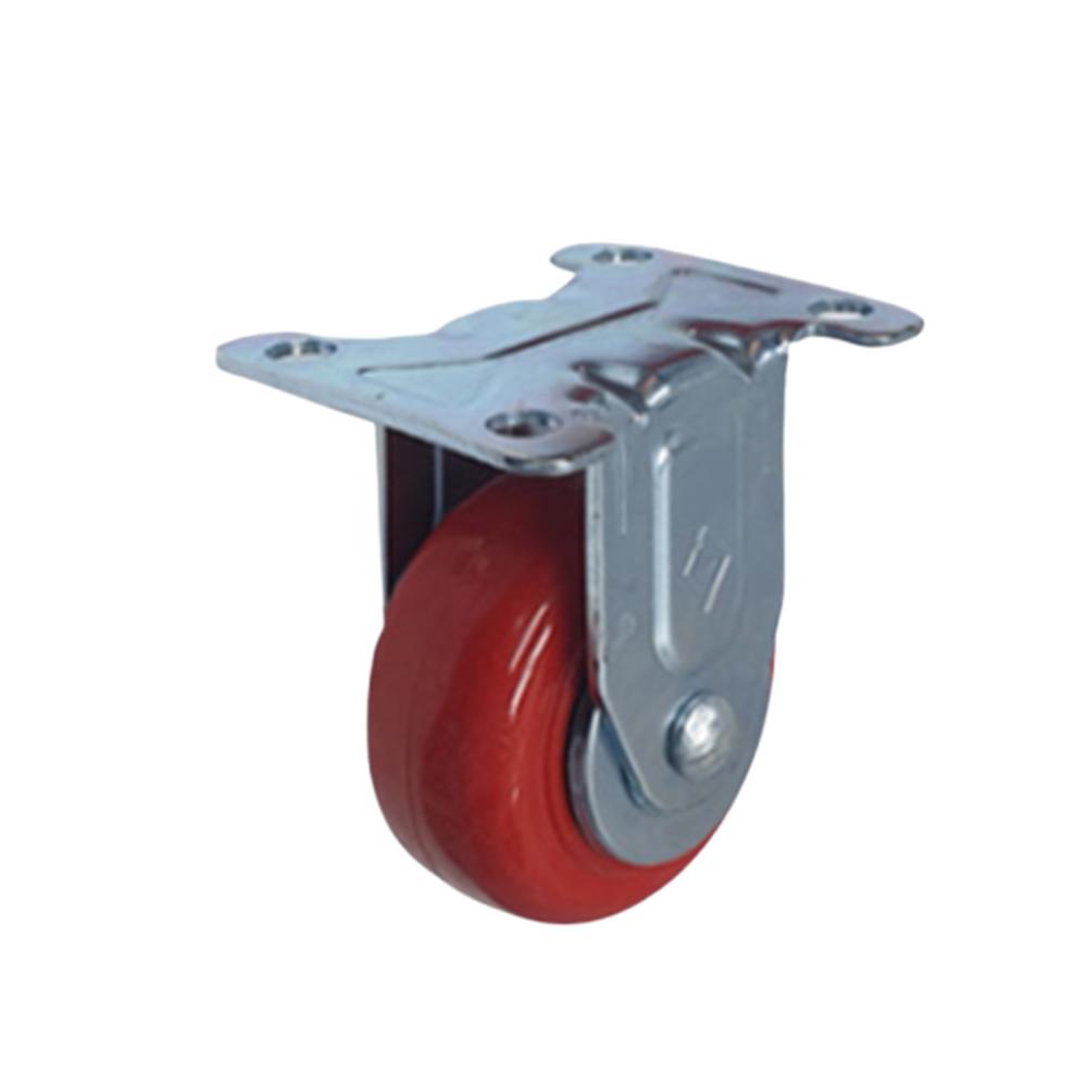 국산 우레탄캐스터휠 카트바퀴 76mm 3호 100kg, 고정형