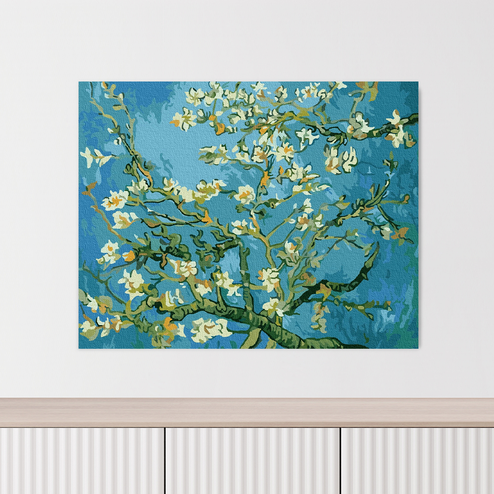 명화그리기 특대형 유화 그림 풍경화 감성 취미 그리기세트 DIY 바다빛 튤립 60x75