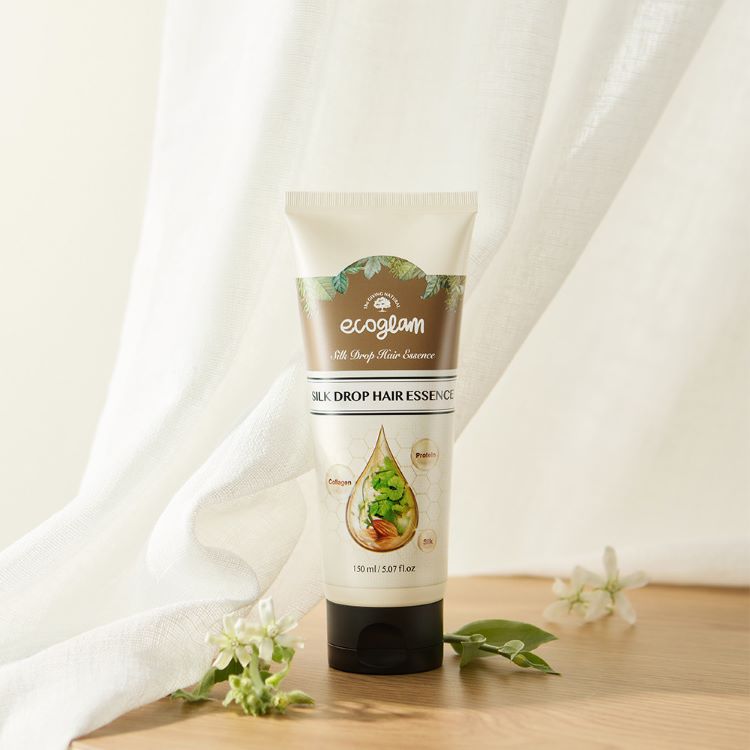 에코글램 데미지 케어 단백질 트리트먼트 500ml+실크 드롭 단백질 헤어에센스 수분크림 150ml (2종세트) 이미지 6