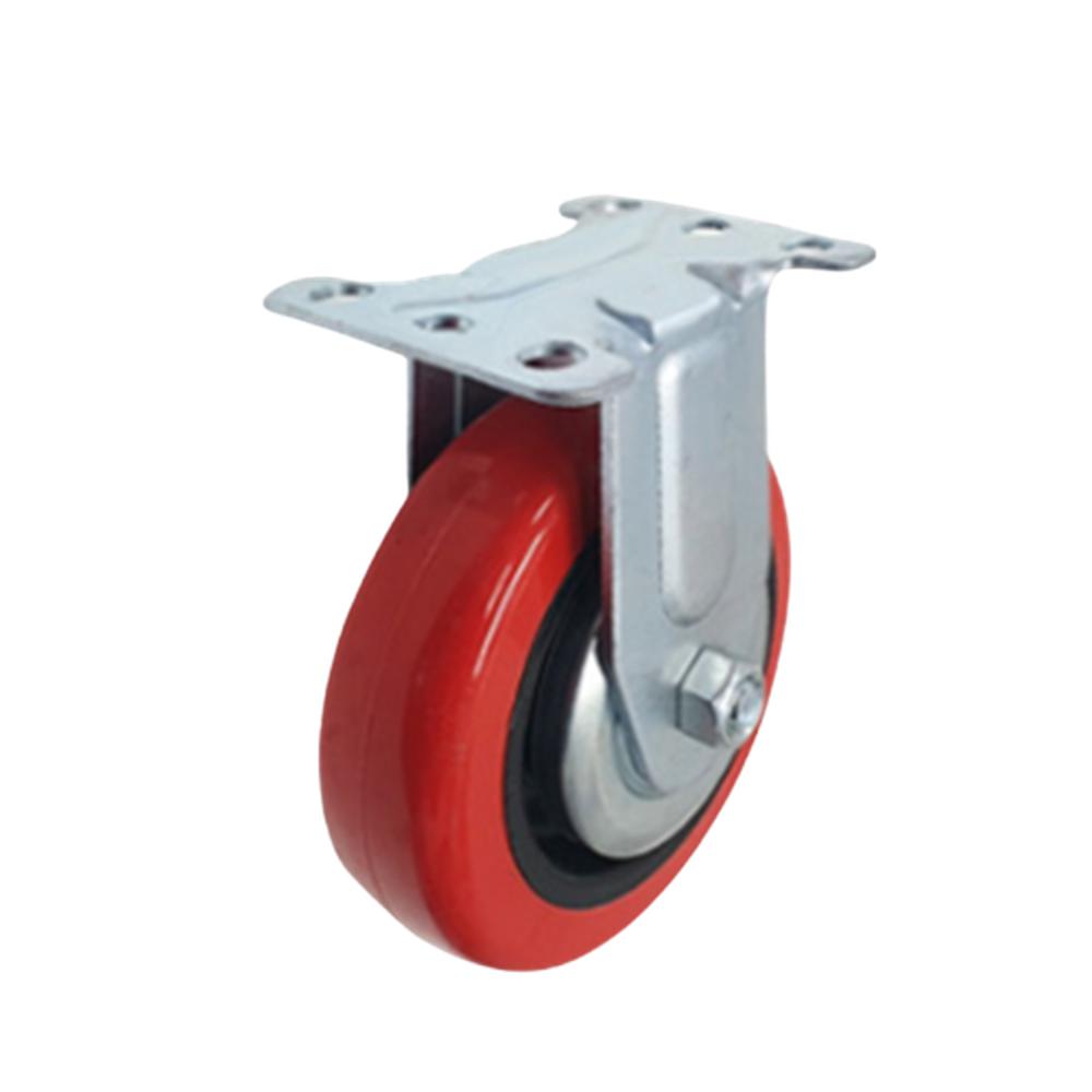 국산 우레탄 캐스터휠 대차용 102mm 4호 120kg, 고정형